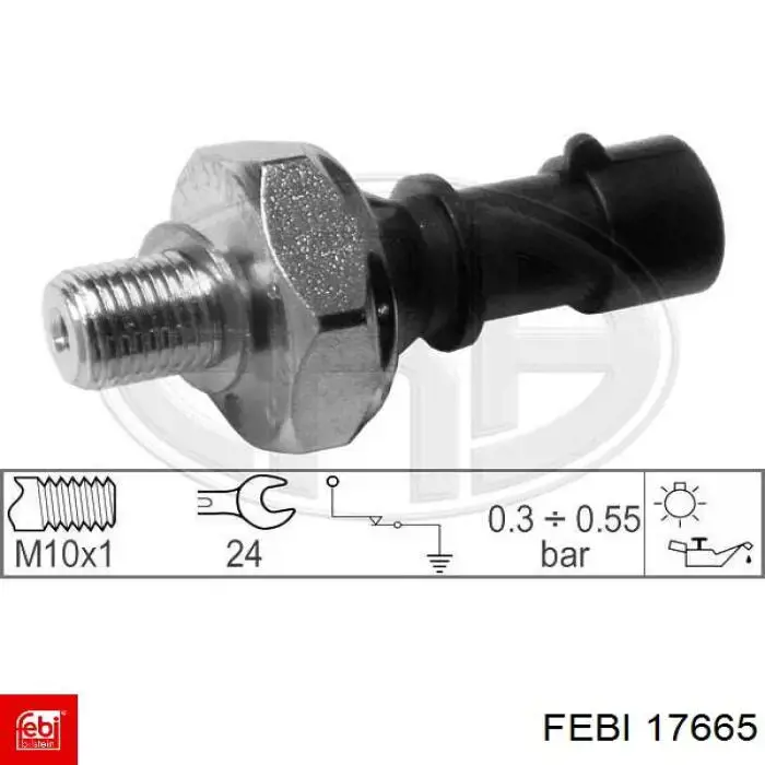 Манометры (указатель давления масла) Febi 17665 цена, от 5.99 USD