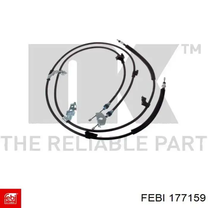 Задний трос ручника Febi 177159 цена, от 43.27 USD