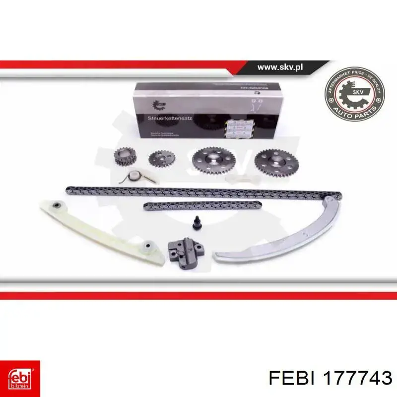Ремкомплект ГРМ Febi 177743 цена, от 137.60 USD