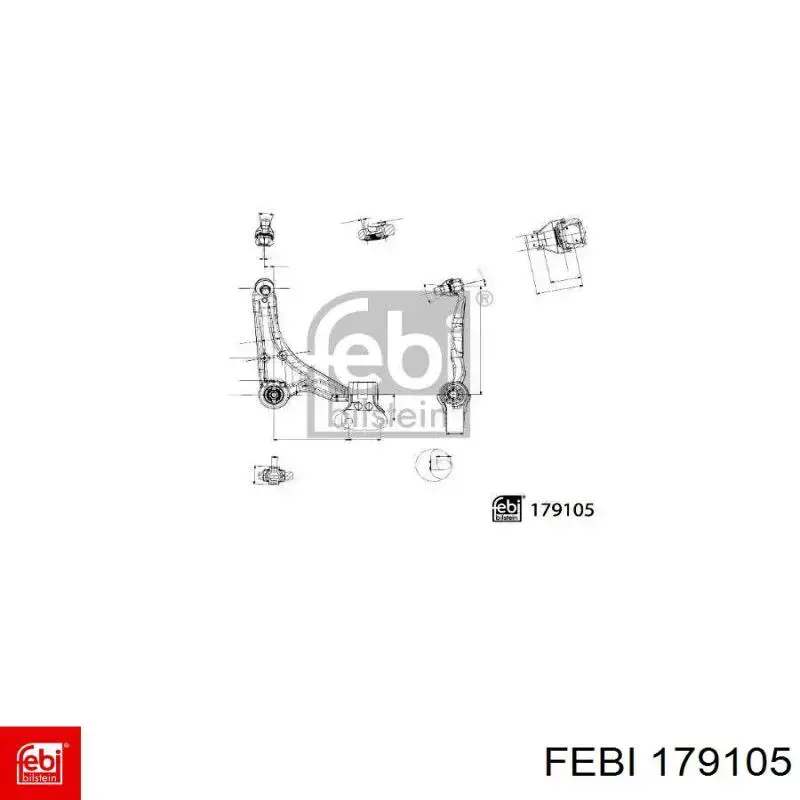 GS7Z3078B Moog braço oscilante inferior direito de suspensão dianteira