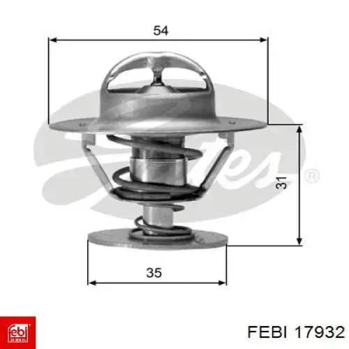 Термостат в корпусе Febi 17932 цена, от 10.47 USD