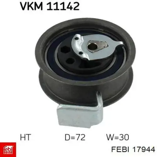 Ролик натяжителя ремня газораспределения Febi 17944 цена, от 41.96 USD