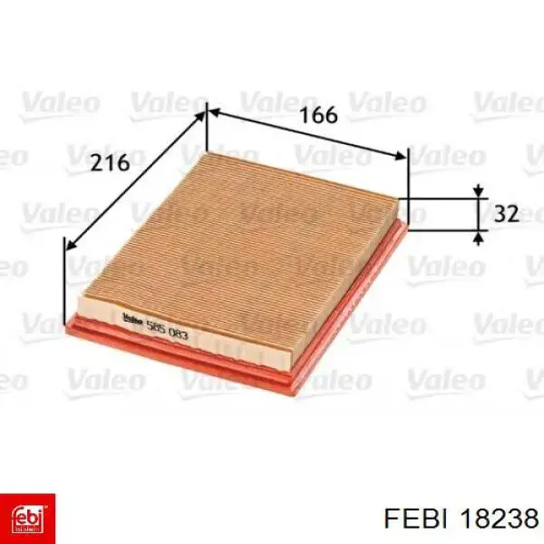 Фланец системы охлаждения Febi 18238 цена, от 1.62 USD