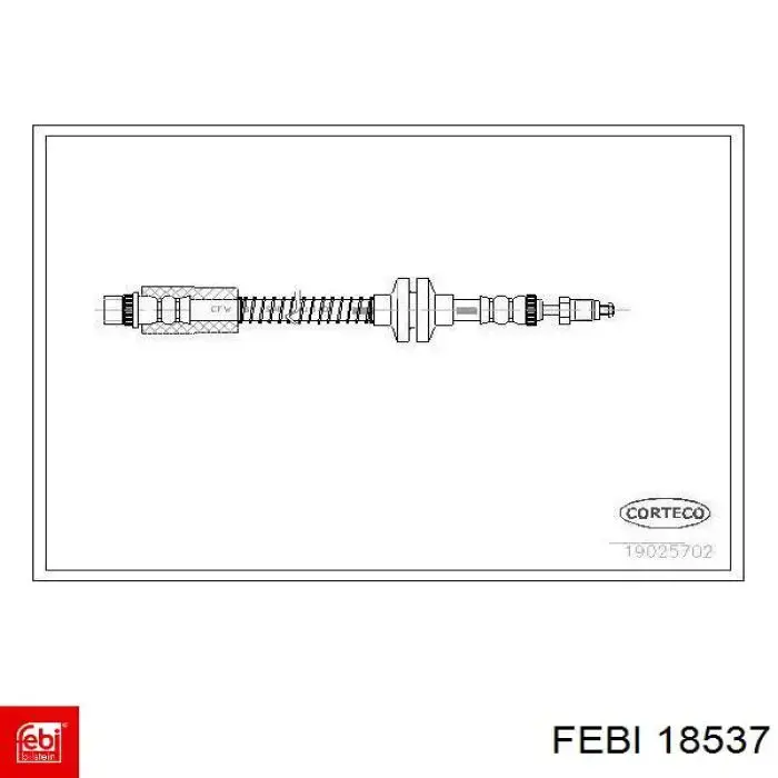 Latiguillo de freno delantero 18537 Febi