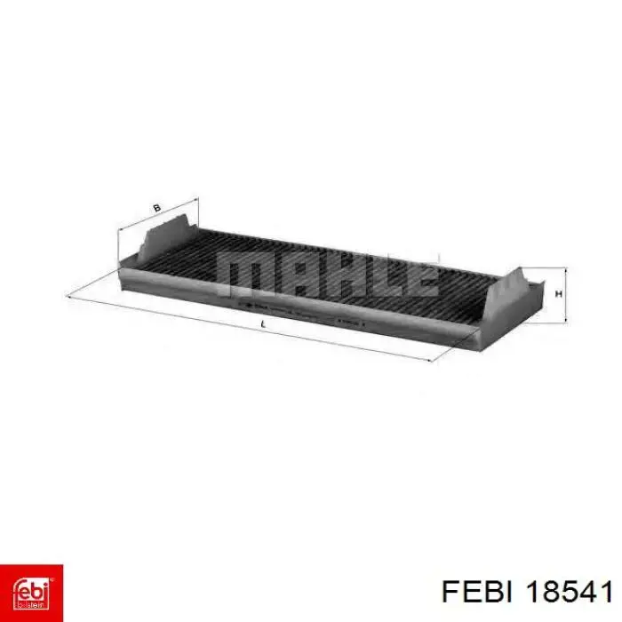 Фильтр воздушный отопителя Febi 18541 цена, от 17.15 USD