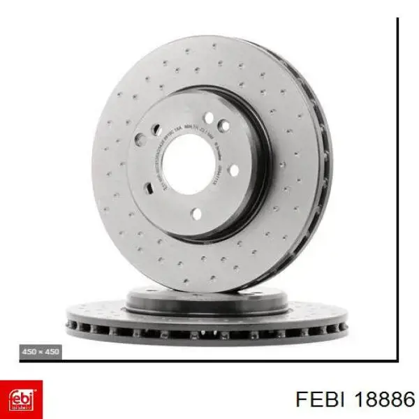 Тормоз дисковый передний Febi 18886 цена, от 35.01 USD