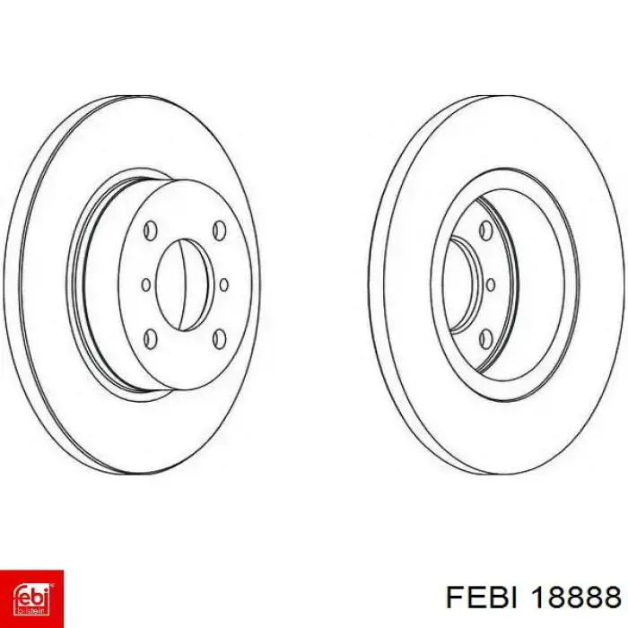 18888 Febi диск тормозной передний