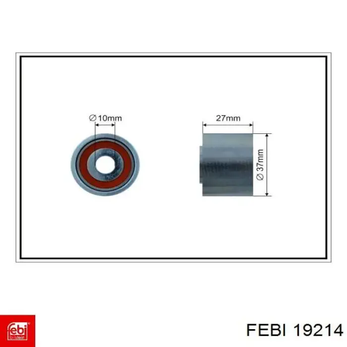 Паразитный ролик приводного ремня Febi 19214 цена, от 12.67 USD