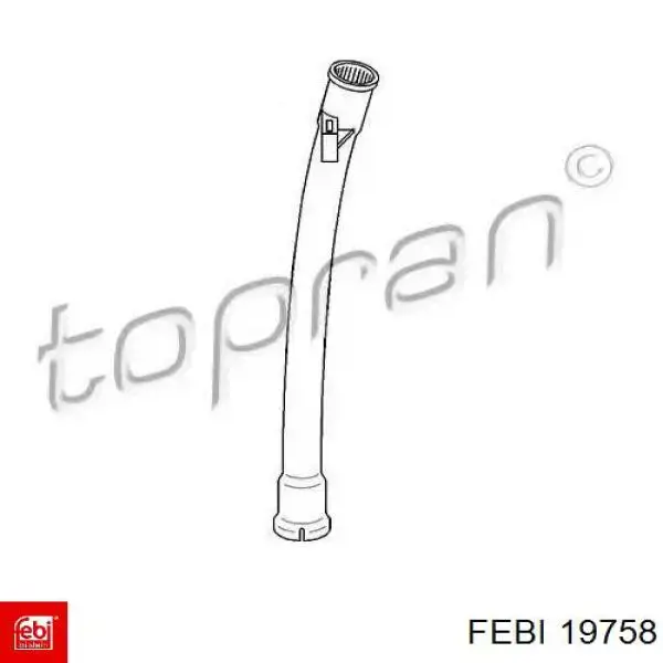 Направляющая индикатора уровня масла в двигателе 19758 Febi