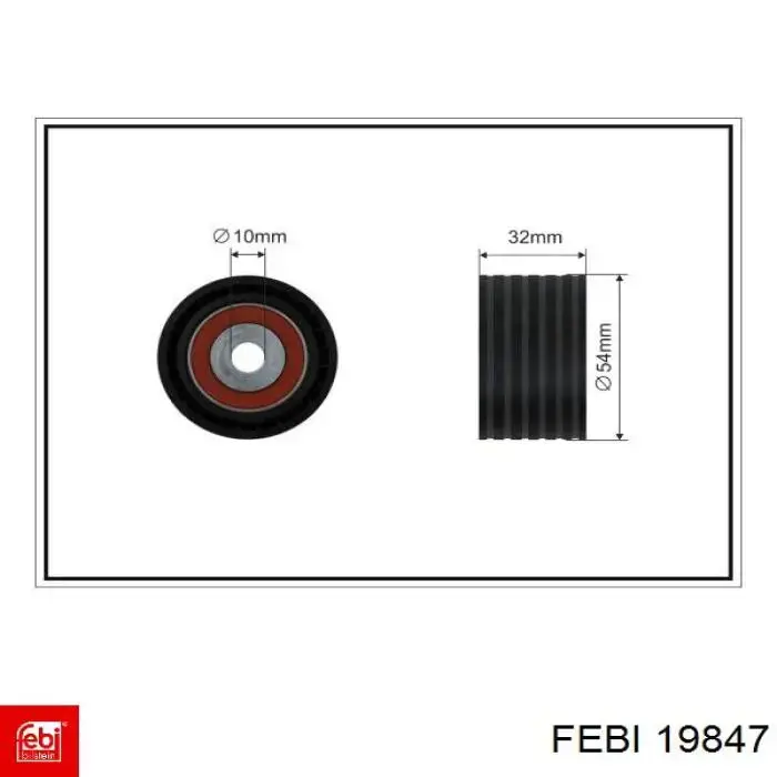 Купить 19847 Febi Ведуший ролик ГРМ
