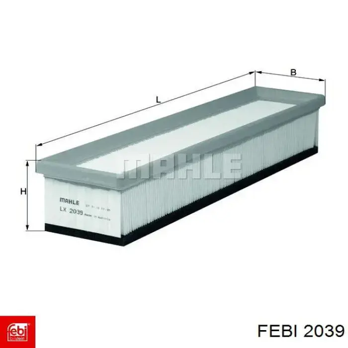 Купить 2039 Febi Шланг тормозной передний