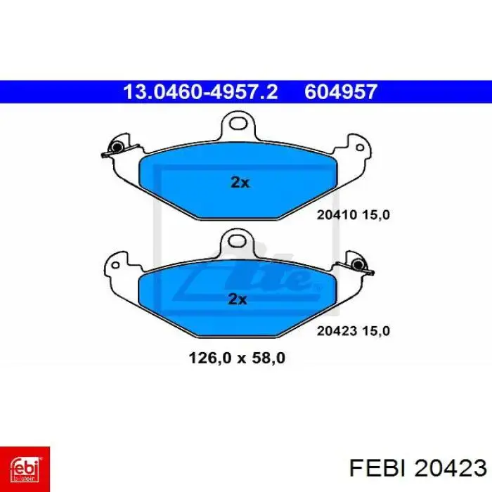 Амортизатор передний 20423 Febi