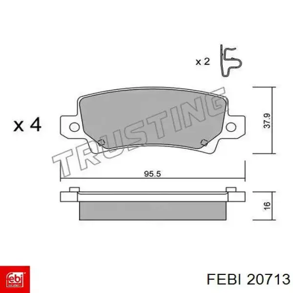 Пневмоподушка задняя Blacktech RL9824