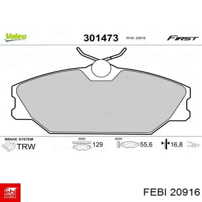 Рессора пневматической подвески Febi 20916 цена, от 37.30 USD