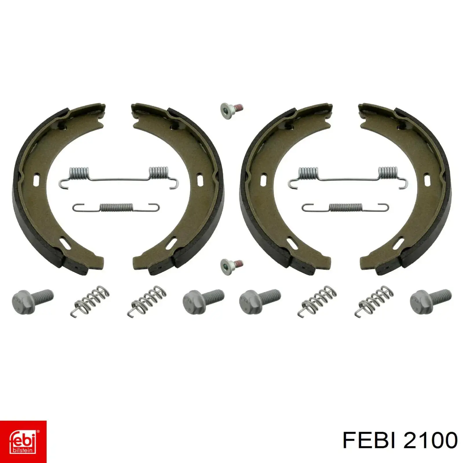 2100 Febi колодки ручника (стояночного тормоза)