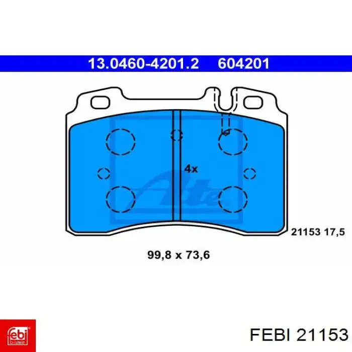 Лямбда зонд 21153 Febi
