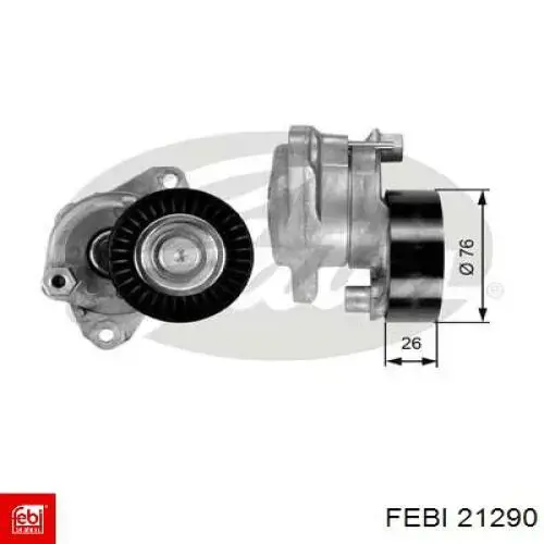 Натяжитель цепи ГРМ Febi 21290 цена, от 18.60 USD