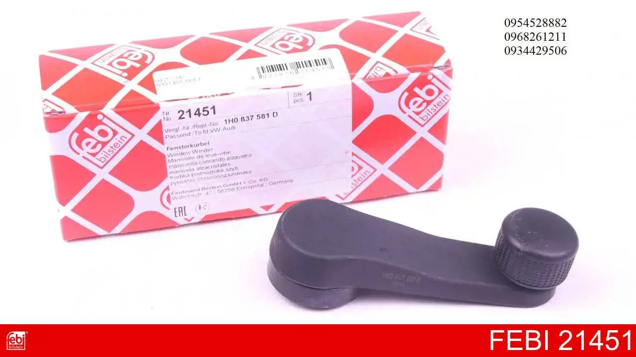 Купить 21451 Febi Ручка подъема стекла двери передней