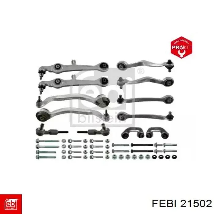 Комплект рычагов передней подвески Febi 21502 цена, от 330.82 USD