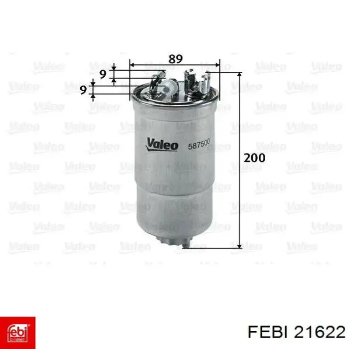 Купить 21622 Febi Фильтр-отстойник топлива грубой очистки
