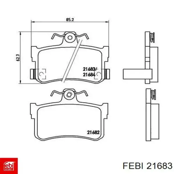 Купить 21683 Febi Шкив ремня генератора