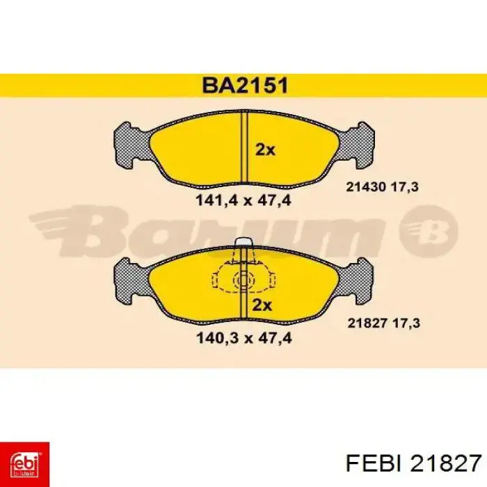 Купить 21827 Febi Трос газа