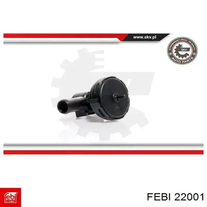 Кран печки 22001 Febi