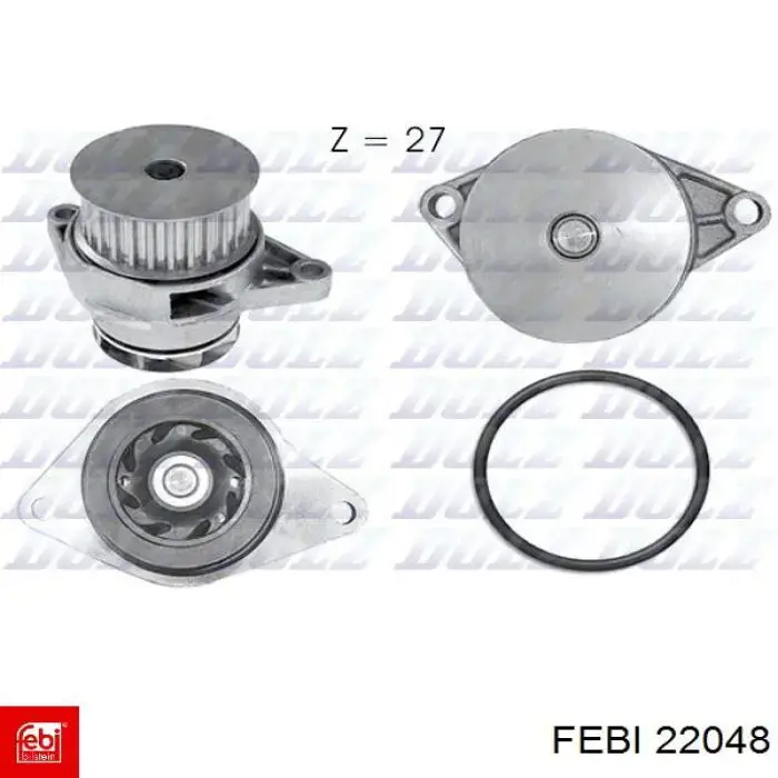 Купить 22048 Febi Насос охлаждения