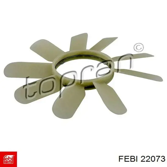 Вентилятор/крыльчатка радиатора охлаждения Febi 22073 цена, от 20.97 USD