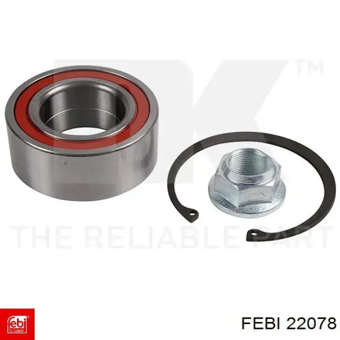 Подшипник ступицы передней/задней 22078 Febi