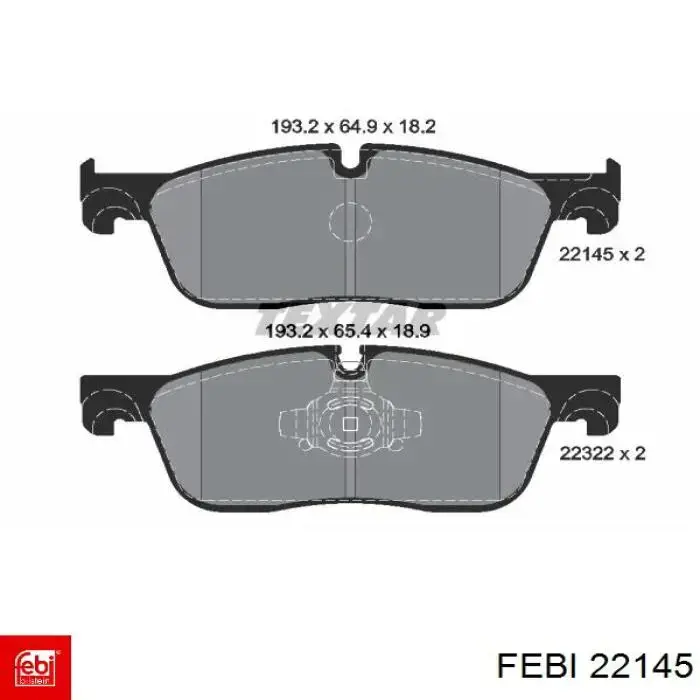 Помпа охлаждения Febi 22145 цена, от 32.94 USD