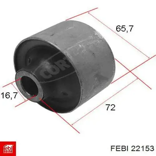 Сайлентблок переднего рычага 22153 Febi