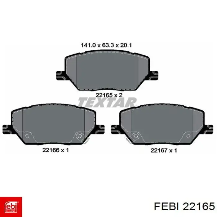 Фильтр салона 22165 Febi
