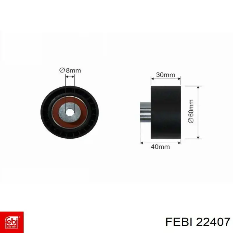 Купить 22407 Febi Ведуший ролик ГРМ