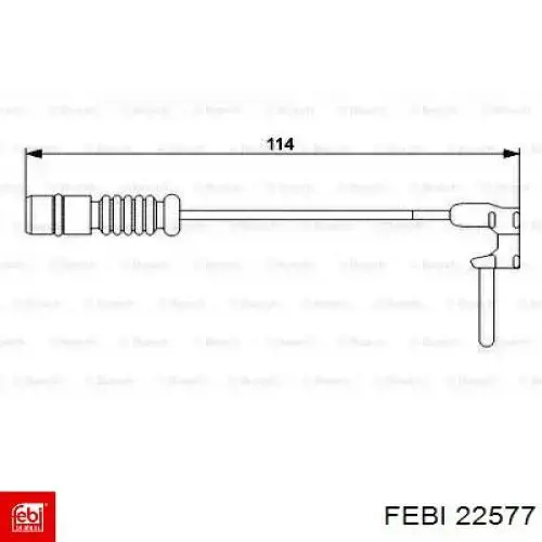 Сигнализатор износ тормозных колодок Febi 22577 цена, от 1.35 USD