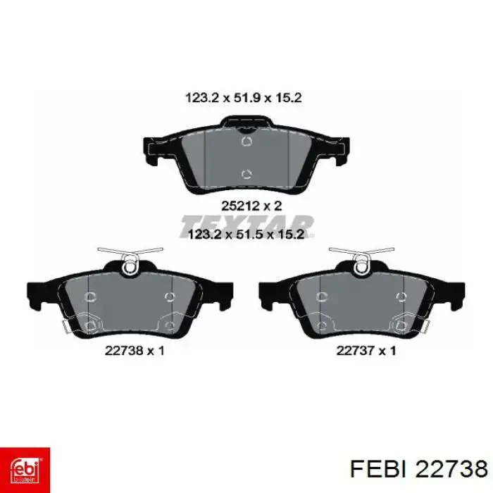 Ремень ТНВД Febi 22738 цена, от 18.71 USD