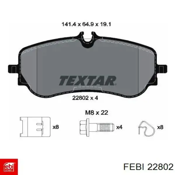 Правый рычаг передней нижней подвески Febi 22802 цена, от 39.74 USD