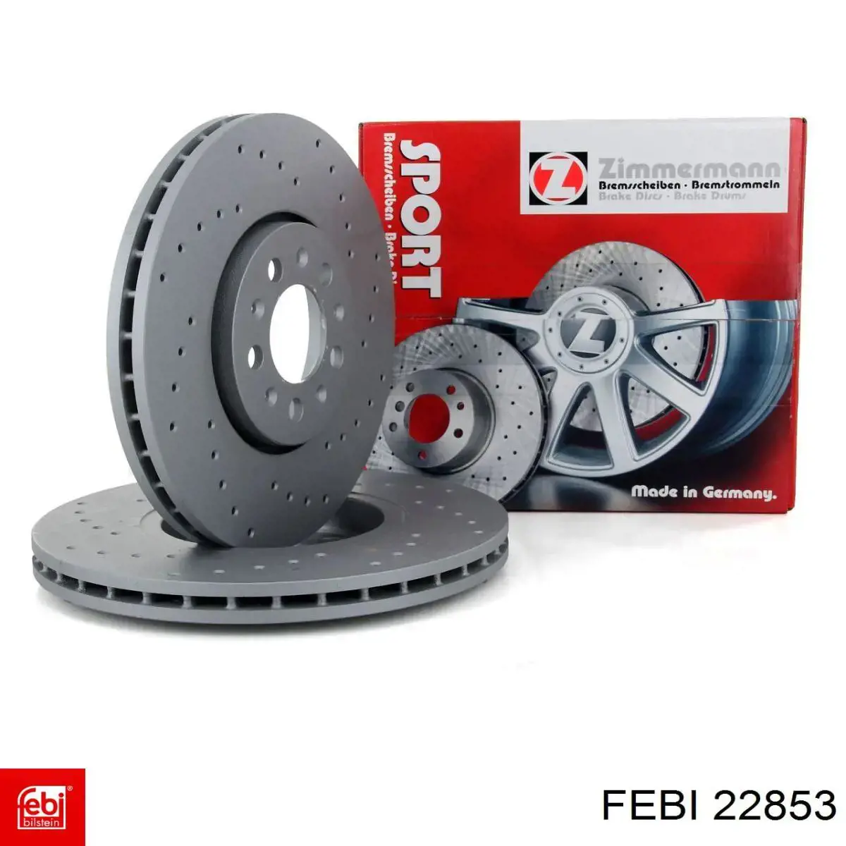 Тормоз дисковый передний Febi 22853 цена, от 44.43 USD