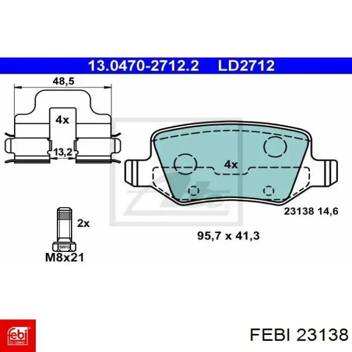 Подушка коробки передач Febi 23138 цена, от 10.42 USD