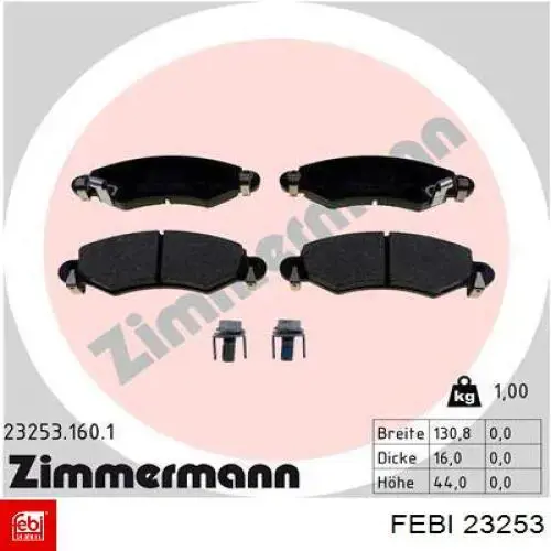 Комплект подшипника ступицы колеса Febi 23253 цена, от 36.04 USD