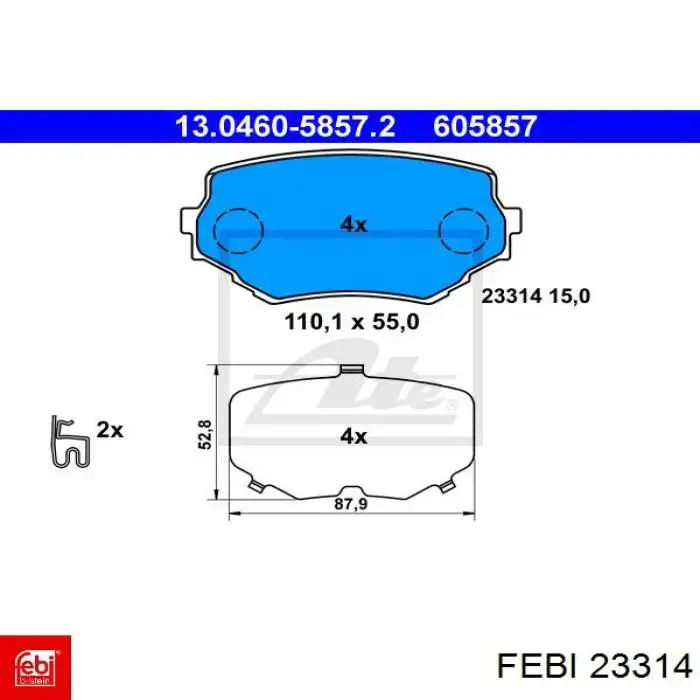 Подшипник задней ступицы 33022F Fersa
