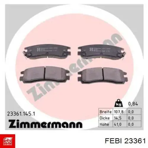 Сайлентблок передней подвески Febi 23361 цена, от 27.76 USD