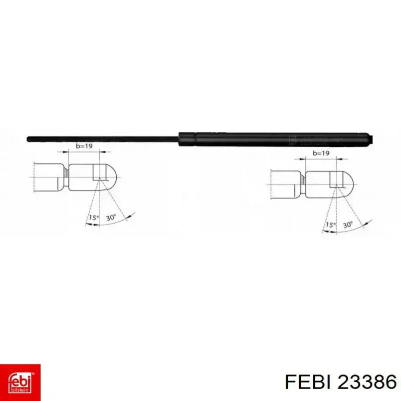 Амортизатор капота газовый Febi 23386 цена, от 9.12 USD