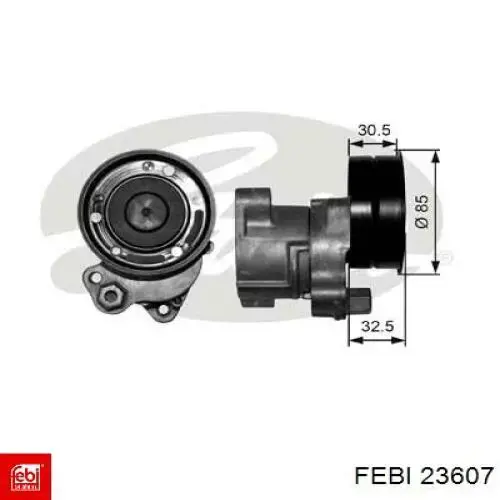 Роликовий модуль натяжителя ремня Febi 23607 цена, от 64.29 USD
