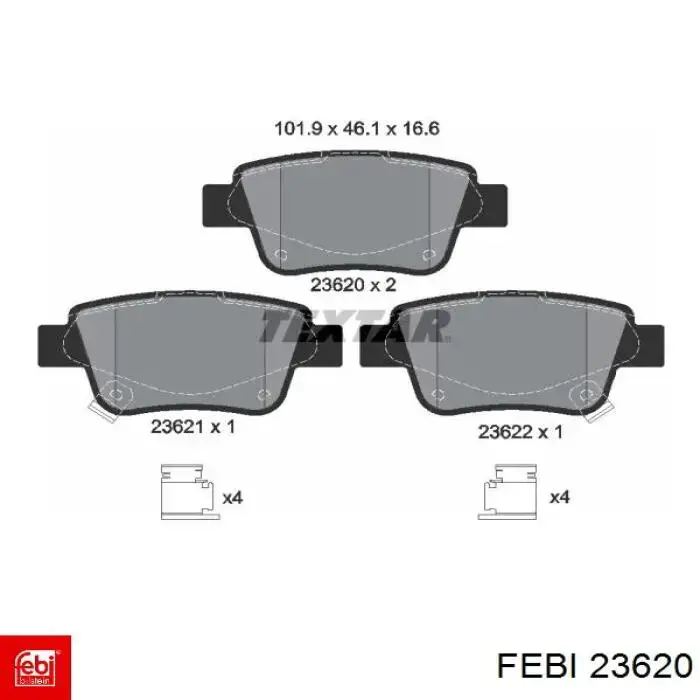 Подушка глушителя 23620 Febi