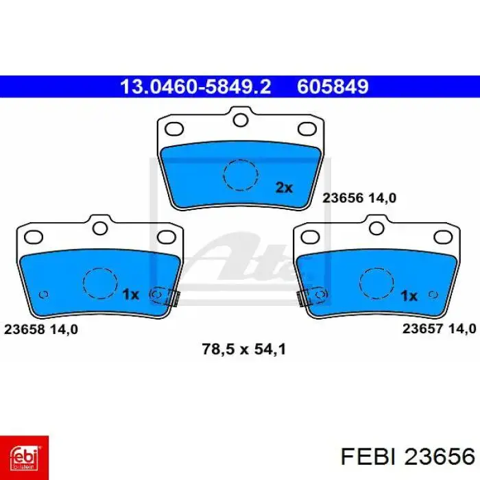 Хомут крепления глушителя задний Febi 23656 цена, от 3.51 USD