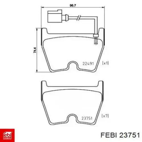 Подушка двигателя Febi 23751 цена, от 41.01 USD