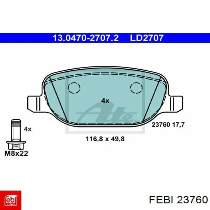  Febi 23760 цена, от 28.24 USD