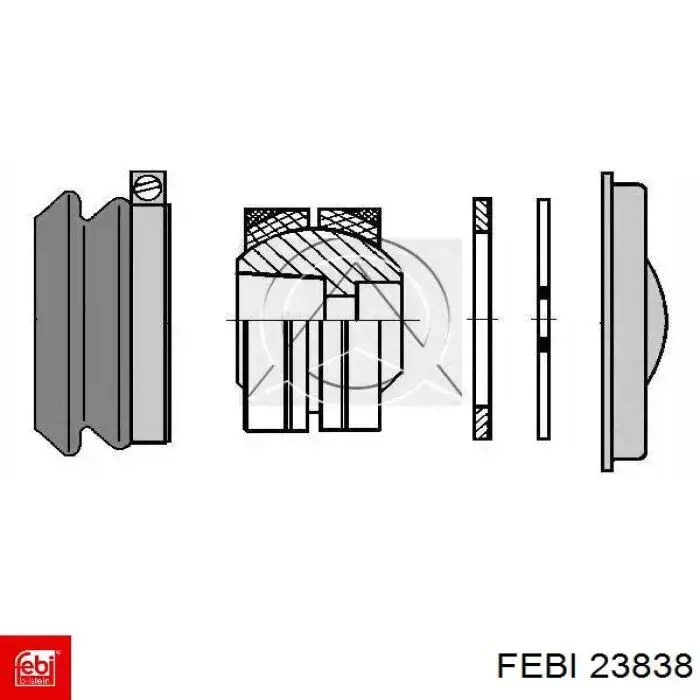 Ремкомплект шара лучевой тяги 23838 Febi