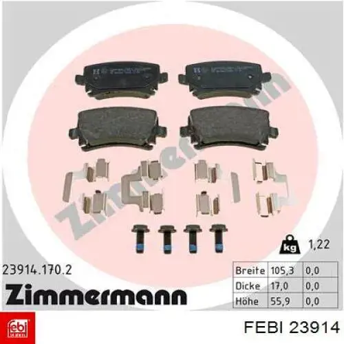 Фланец системы охлаждения 23914 Febi